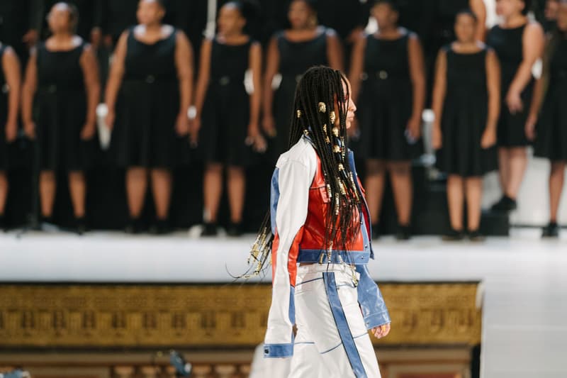 Pyer Moss Collection 3 New York Fashion Week Spring Summer 2020 Jacket White Blue Red