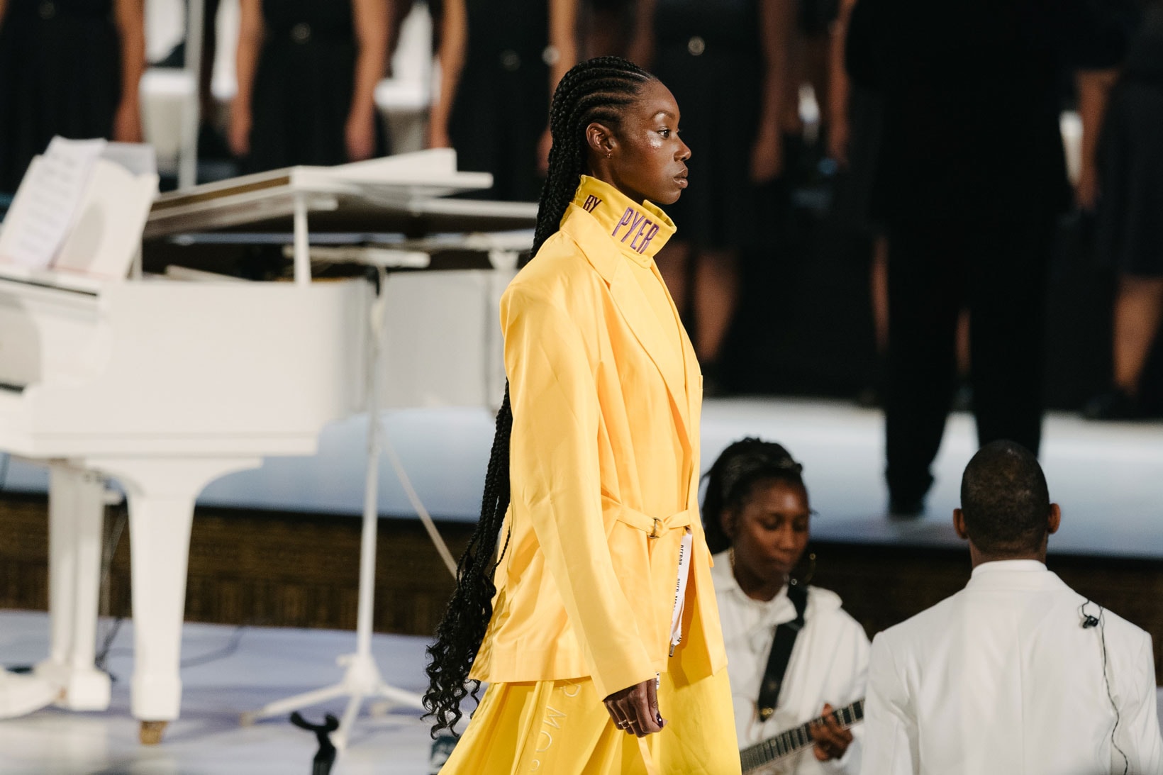 Pyer Moss Collection 3 New York Fashion Week Spring Summer 2020 Jacket Pants Yellow