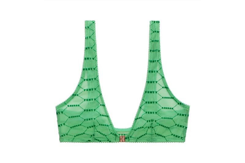 Savage X Fenty Fall Winter 2019 Lingerie Collection Bra Green Amazon