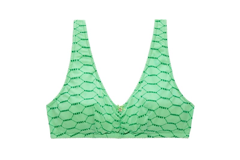 Savage X Fenty Fall Winter 2019 Lingerie Collection Bra Green Amazon