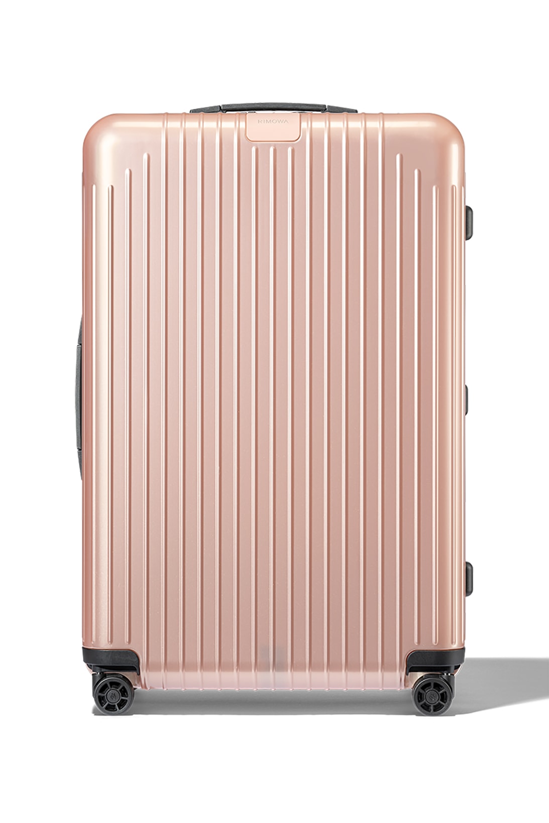 rimowa essential lite suitcase luggage bags rose gold pink black travel cabin check in