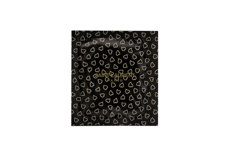 Saint Laurent YSL Condoms Packaging Black