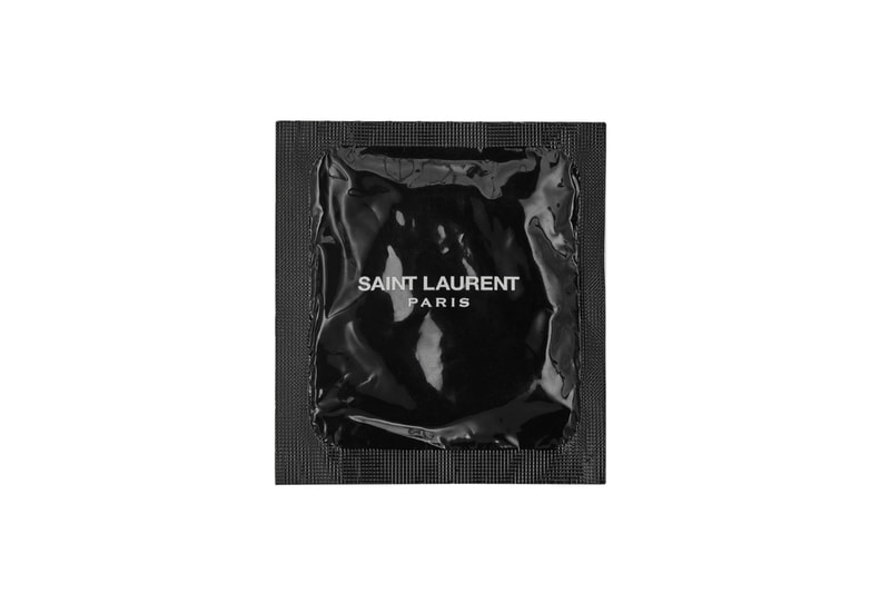 Saint Laurent YSL Condoms Packaging Black