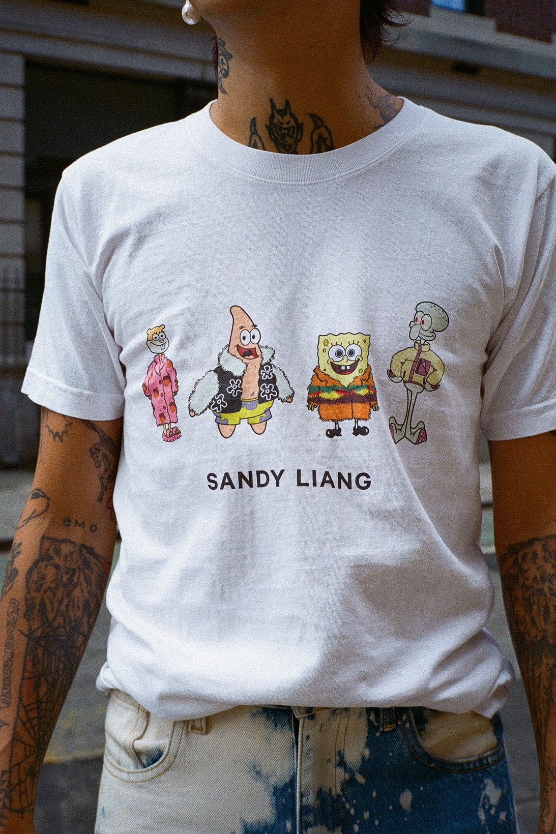 sandy liang spongebob squarepants collaboration nickelodeon tshirt