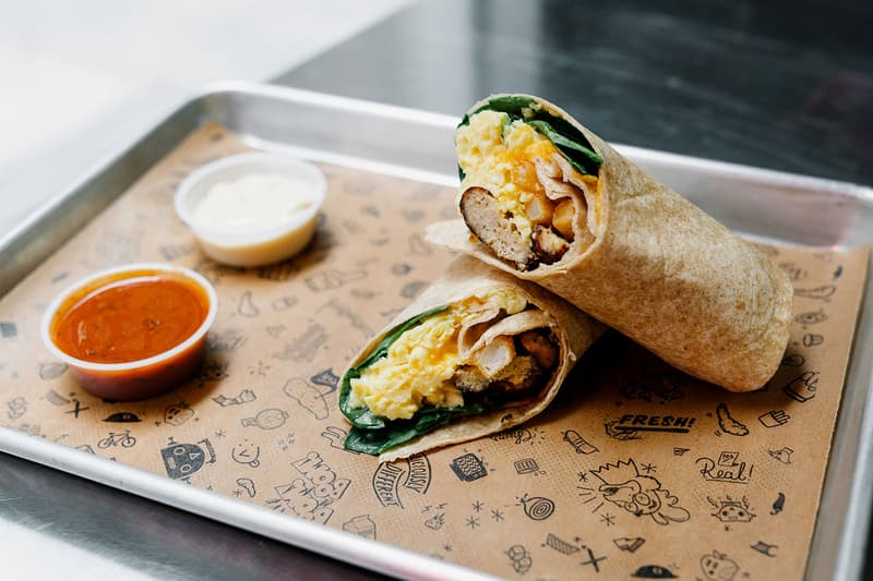 stickys finger joint new york nyc breakfast chicken egg wrap cold brew coffee menu