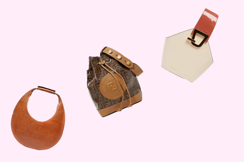 Staud Moon Lizard-Effect Leather Tote Fendi Mon Trésor Large Printed Coated-Canvas Leather Bucket Bag Brown Danse Lente Johnny Patent Leather Mini White