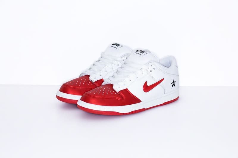 Supreme x Nike SB Dunk Low Collaboration Red White