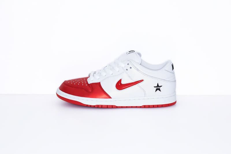 Supreme x Nike SB Dunk Low Collaboration Red White