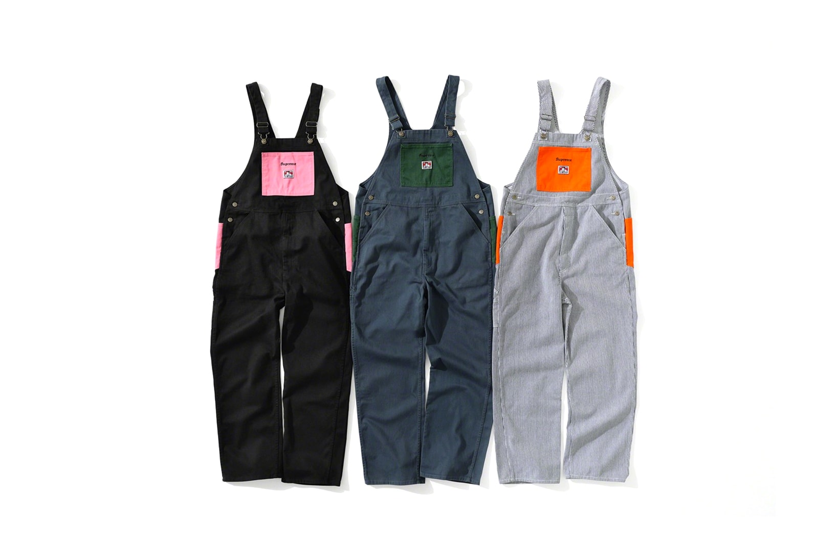 supreme ben davis fall collection jackets shirts overalls pants beanies fashion workwear