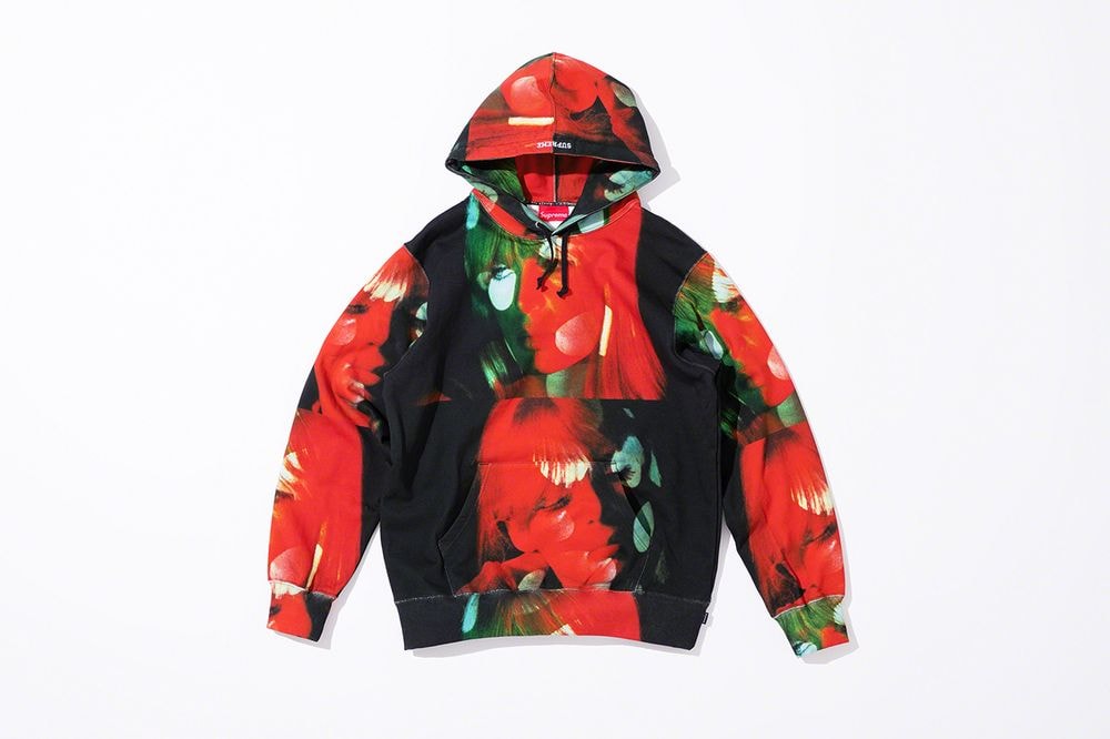 Supreme x The Velvet Underground Fall 2019 Collection Hoodie Black Red