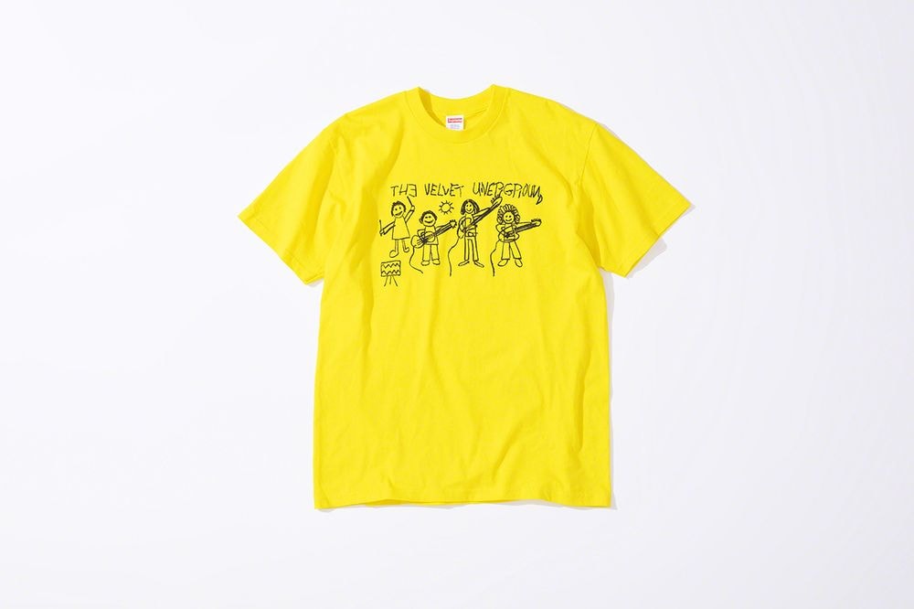Supreme x The Velvet Underground Fall 2019 Collection T Shirt Yellow