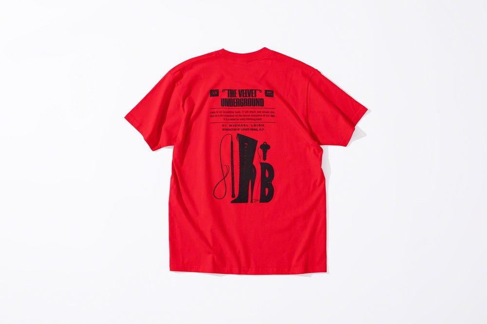 Supreme x The Velvet Underground Fall 2019 Collection T Shirt Red