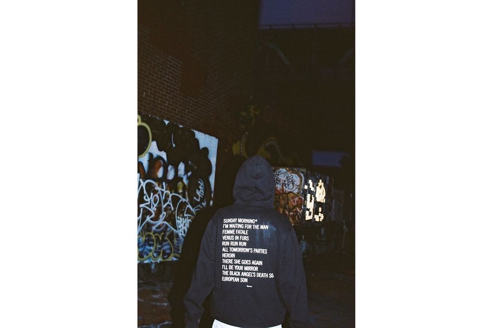 Supreme x The Velvet Underground Fall 2019 Collection Hoodie Black