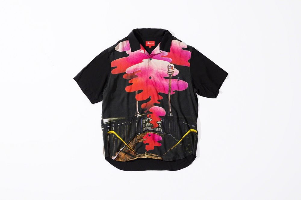 Supreme x The Velvet Underground Fall 2019 Collection Collared Shirt Black Pink
