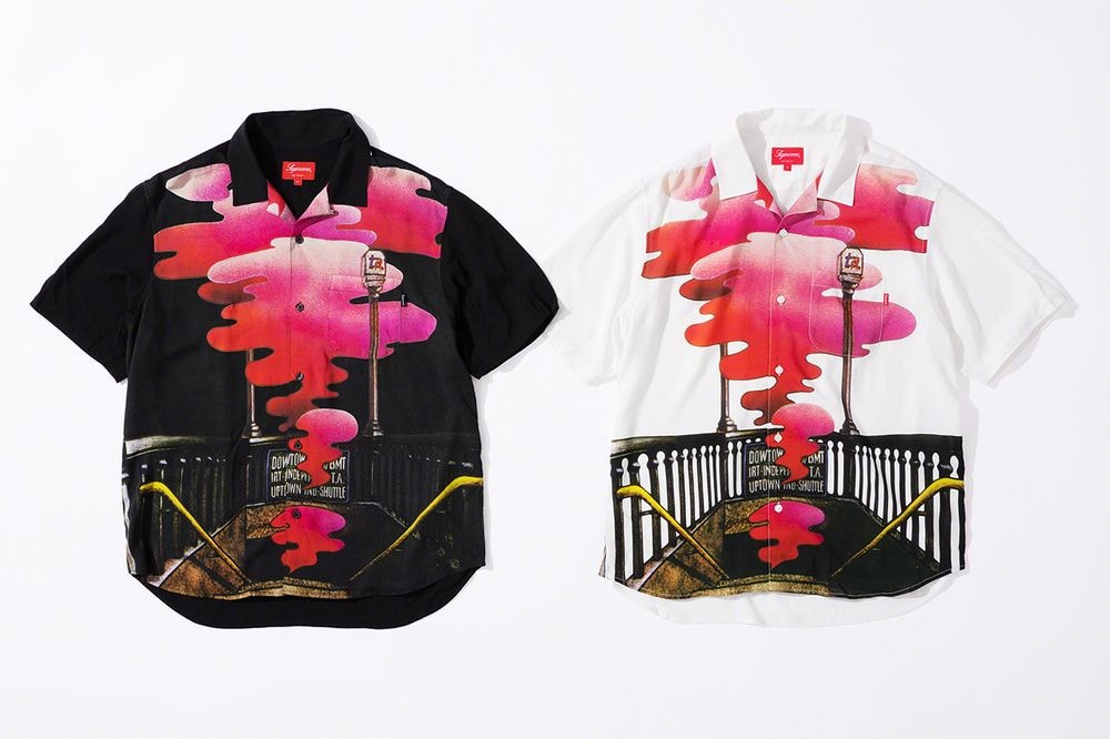 Supreme x The Velvet Underground Fall 2019 Collection Collared Shirts White Black Pink