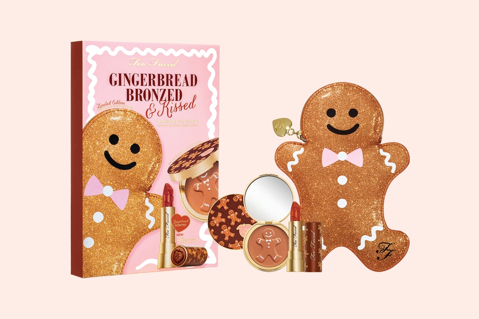 Christmas Gingerbread Man Print Makeup Bag