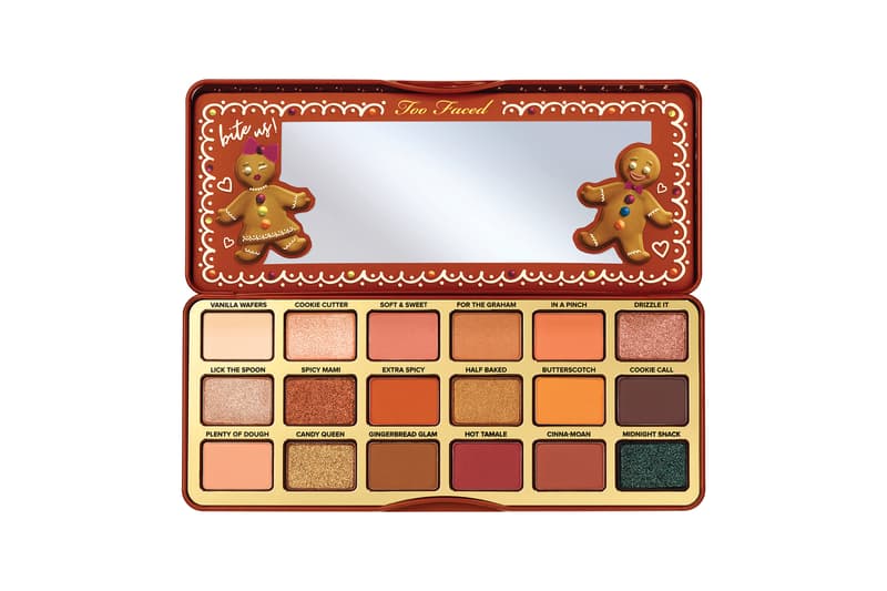 too faced holiday christmas 2019 makeup collection gingerbread beauty eyeshadow