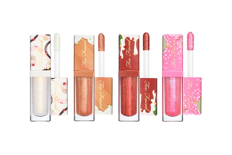 too faced holiday christmas 2019 makeup collection gingerbread beauty lip gloss