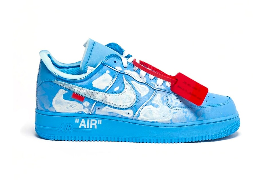 Fit Off White Blue Af1 Virgil Af1 Off White Low Off Air Force Low Mca