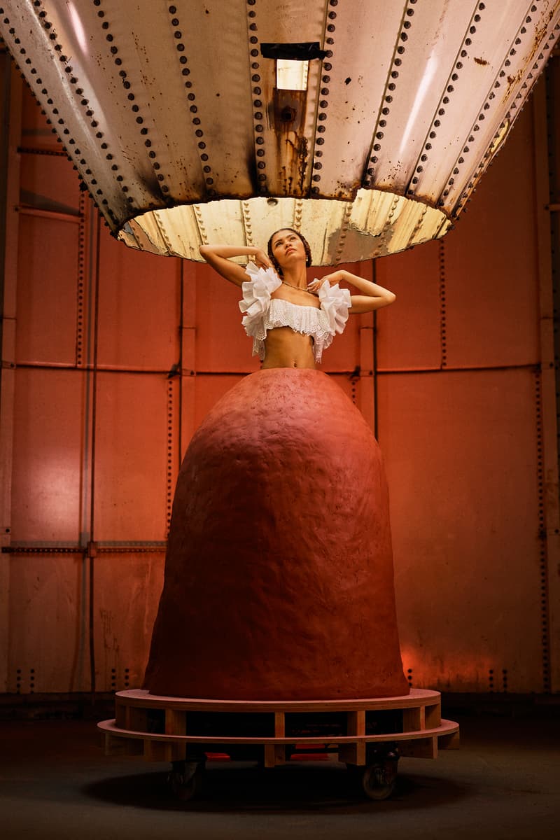 Zendaya GARAGE Magazine Cover Simone Leigh Sculpture Top White