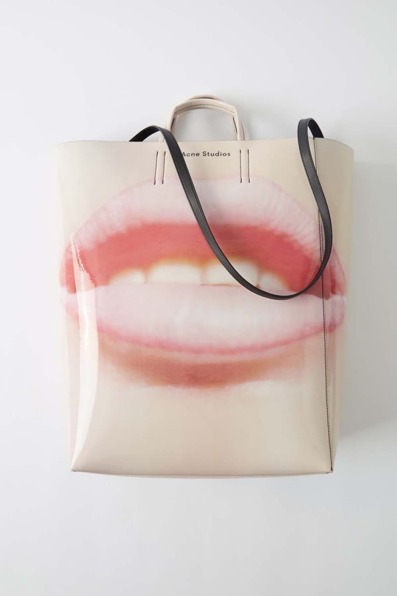 acne studios 48 hour archive online pop up sale acne paper tote bag smiley face red grey hoodie