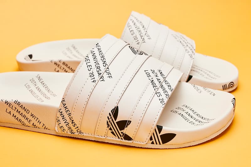 Sneakersnstuff x adidas Adilette Slide 20th Anniversary