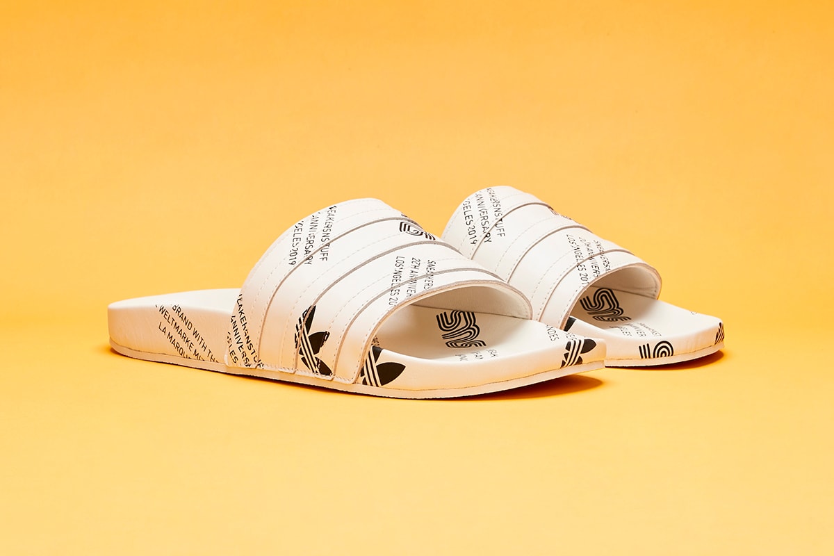 Sneakersnstuff x adidas Adilette Slide 20th Anniversary
