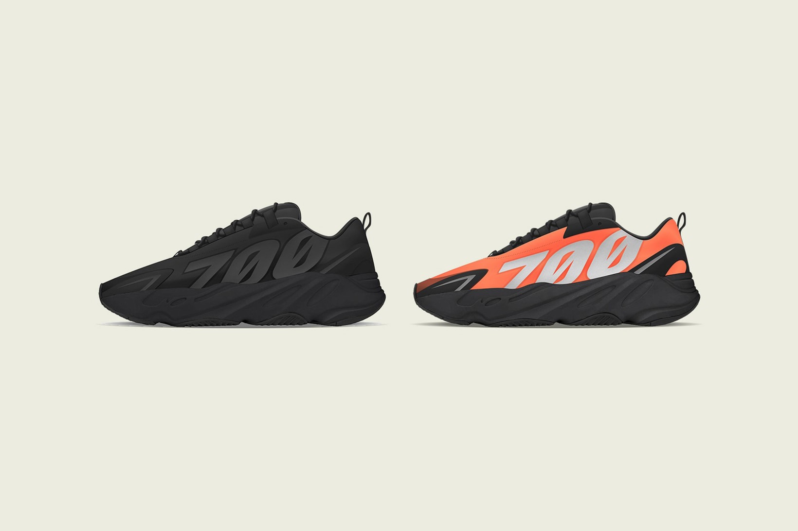 adidas kanye west yeezy boost 700 mnv sneakers black orange shoes footwear sneakerhead