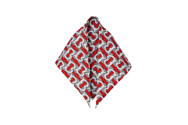 Burberry Monogram Scarf Steel Grey