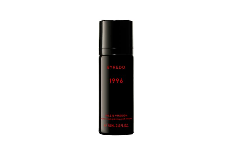 byredo kirsten 1996 limited edition collection hair perfume fragrance travel case hand cream black red