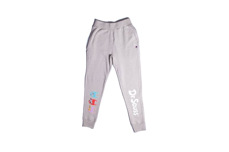 champion dr seuss collaboration collection hoodies t shirts joggers release clothes fashion