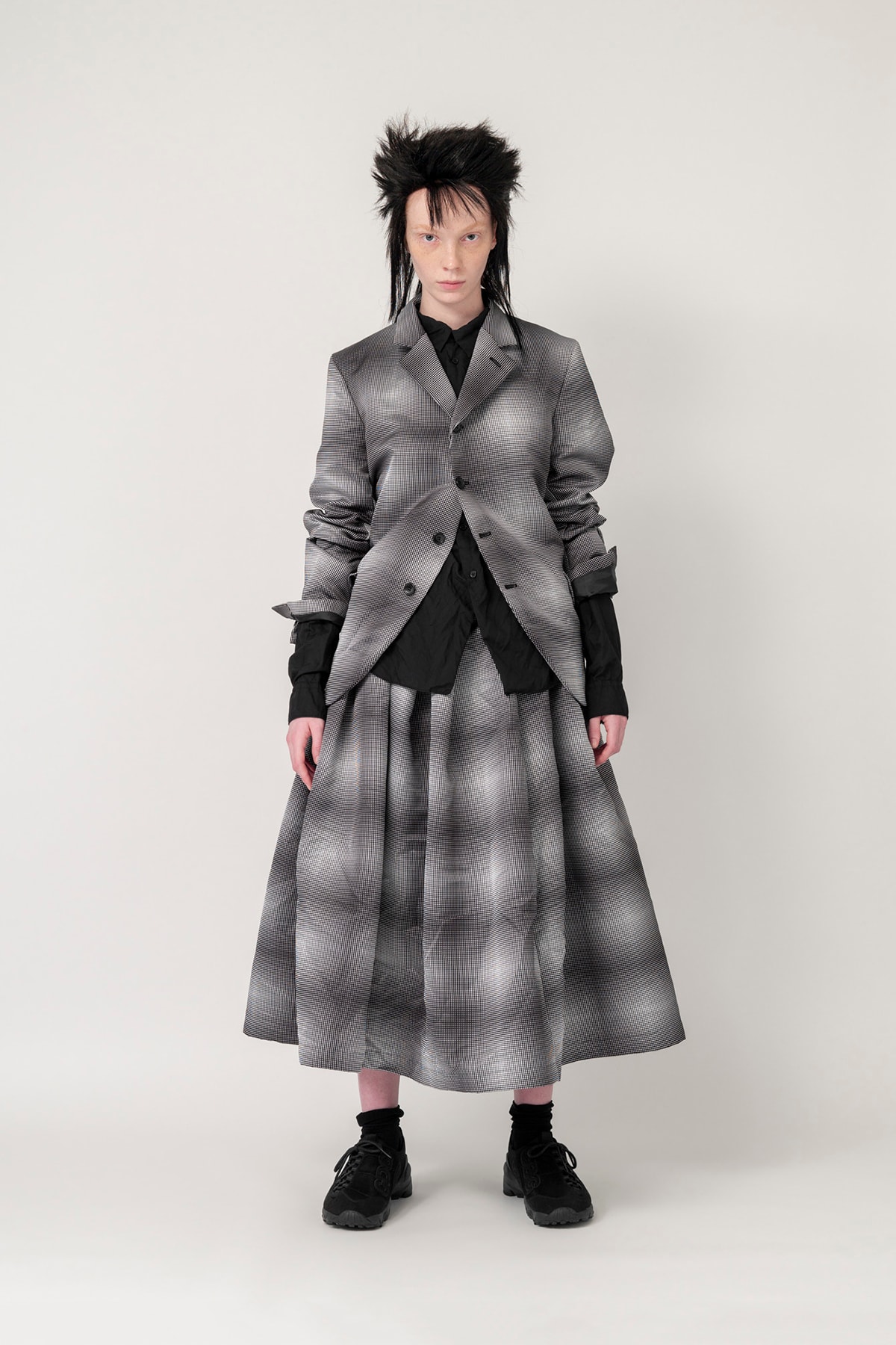 Nike x BLACK COMME des GARCONS Fall/Winter 2019 Collection Jacket Skirt Plaid Womens