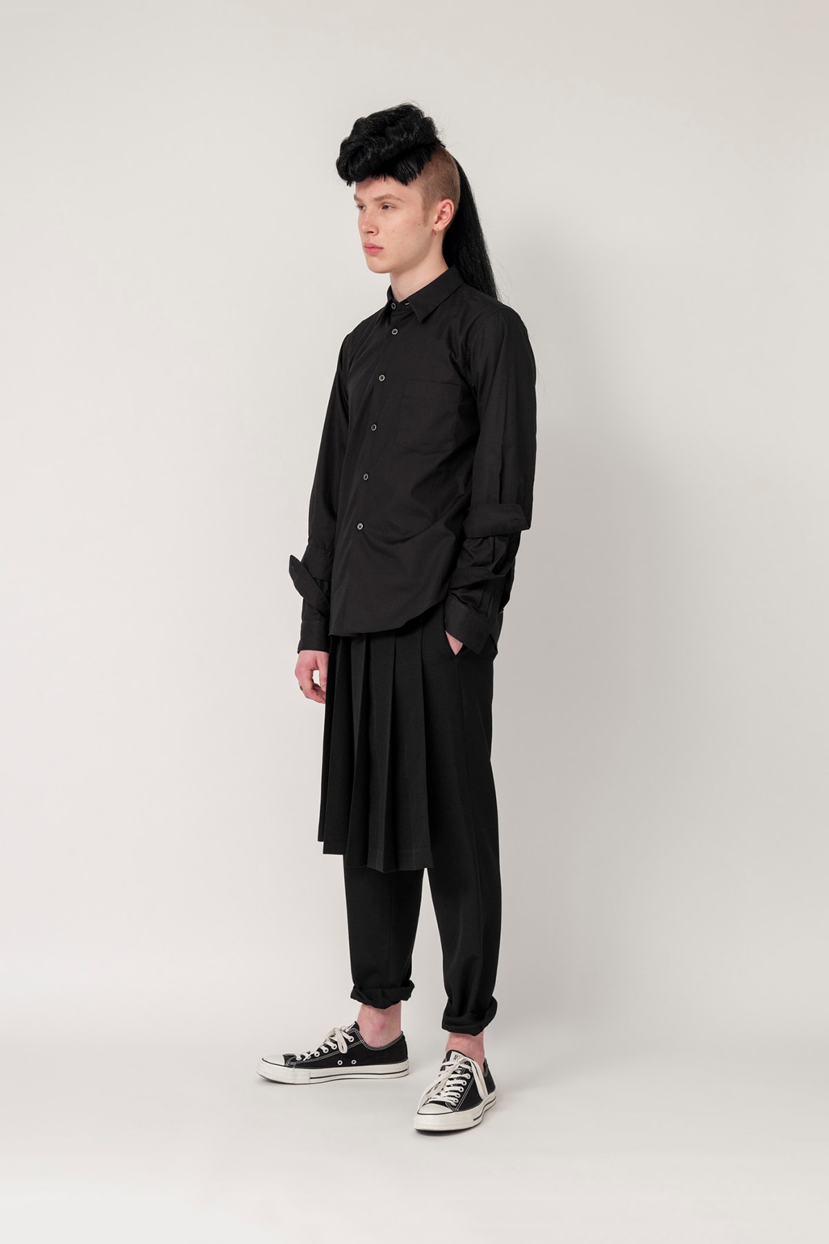Nike x BLACK COMME des GARCONS Fall/Winter 2019 Collection Shirt Skirt Trousers Black Mens