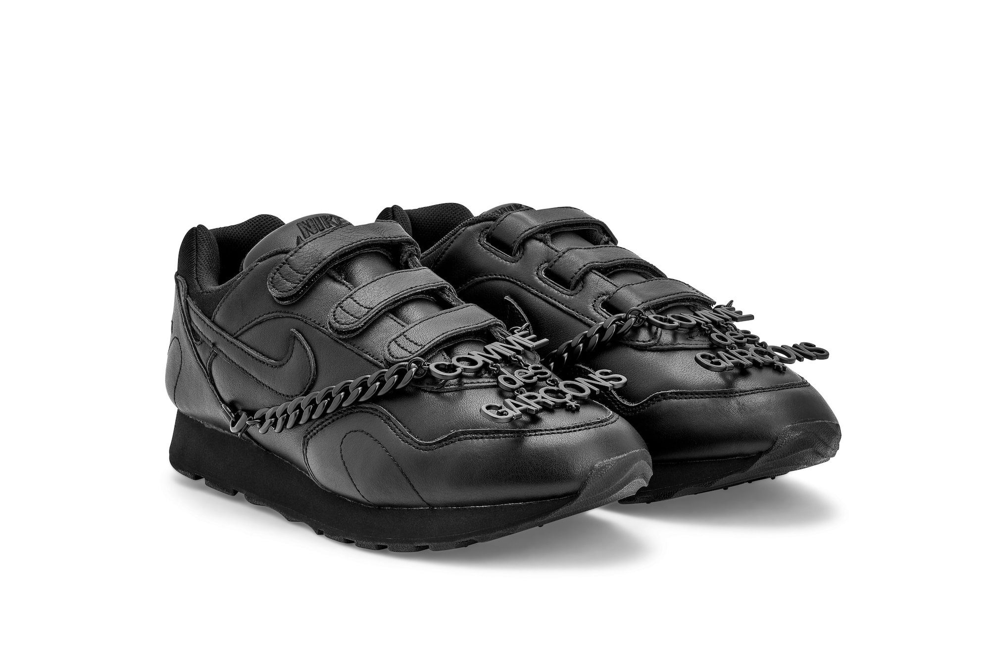 COMME des GARÇONS x Nike Outburst Release Date Sneaker Trainer Silhouette Chain Detachable Shoe COllaboration Frieze Week Dover Street Market London