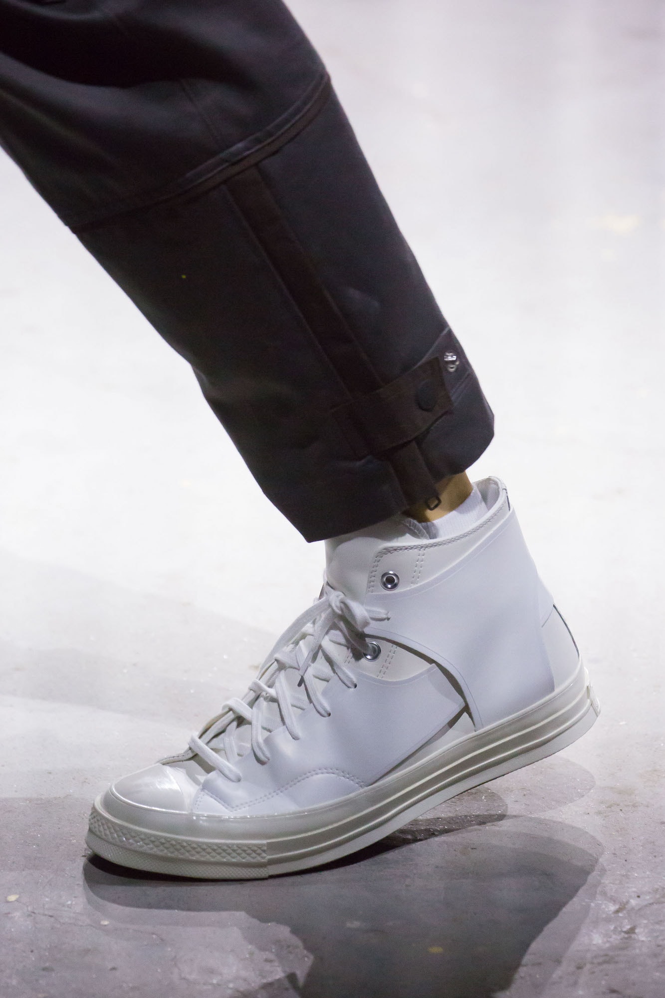 Feng Chen Wang Debuts New Converse Collaboration Shanghai Fashion Week Runway Collection Sneaker Shoe White Black Chuck Taylor One Star Jack Purcell