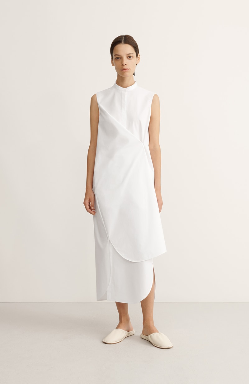 COS Spring Summer 2020 Collection Lookbook Cotton Shirt Dress Optic White