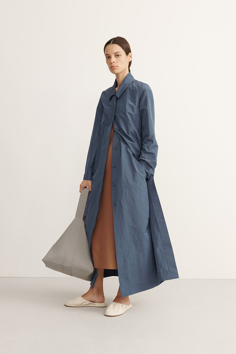 COS Spring Summer 2020 Collection Lookbook Mac Trench Coat Steel Blue