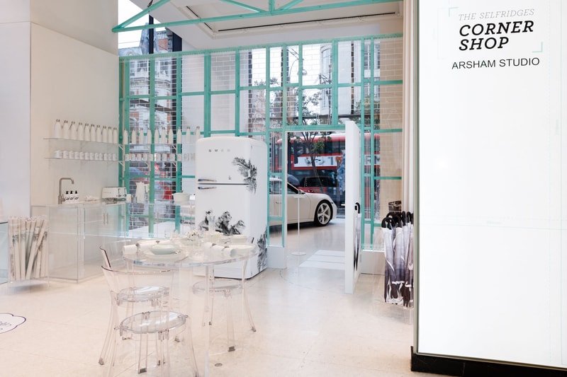 Daniel Arsham Selfridges Corner Shop Pop Up Installation Art London Gallery Byredo Exclusive Products Smeg 