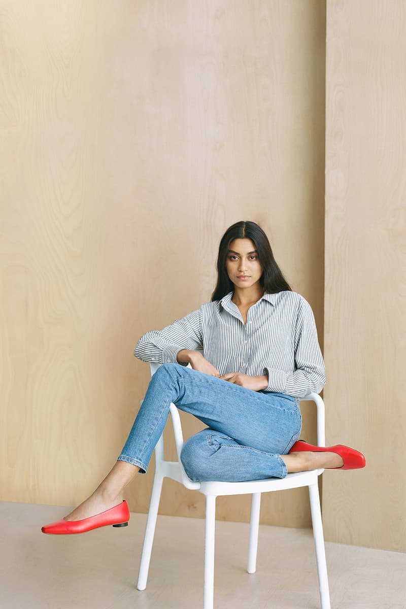 everlane pop in at good sustainability silk cashmere sweaters denim jackets shirts coats outerwear shoes