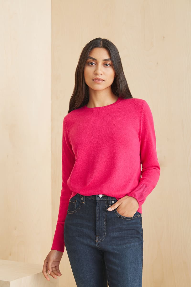 everlane pop in at good sustainability silk cashmere sweaters denim jackets shirts coats outerwear shoes