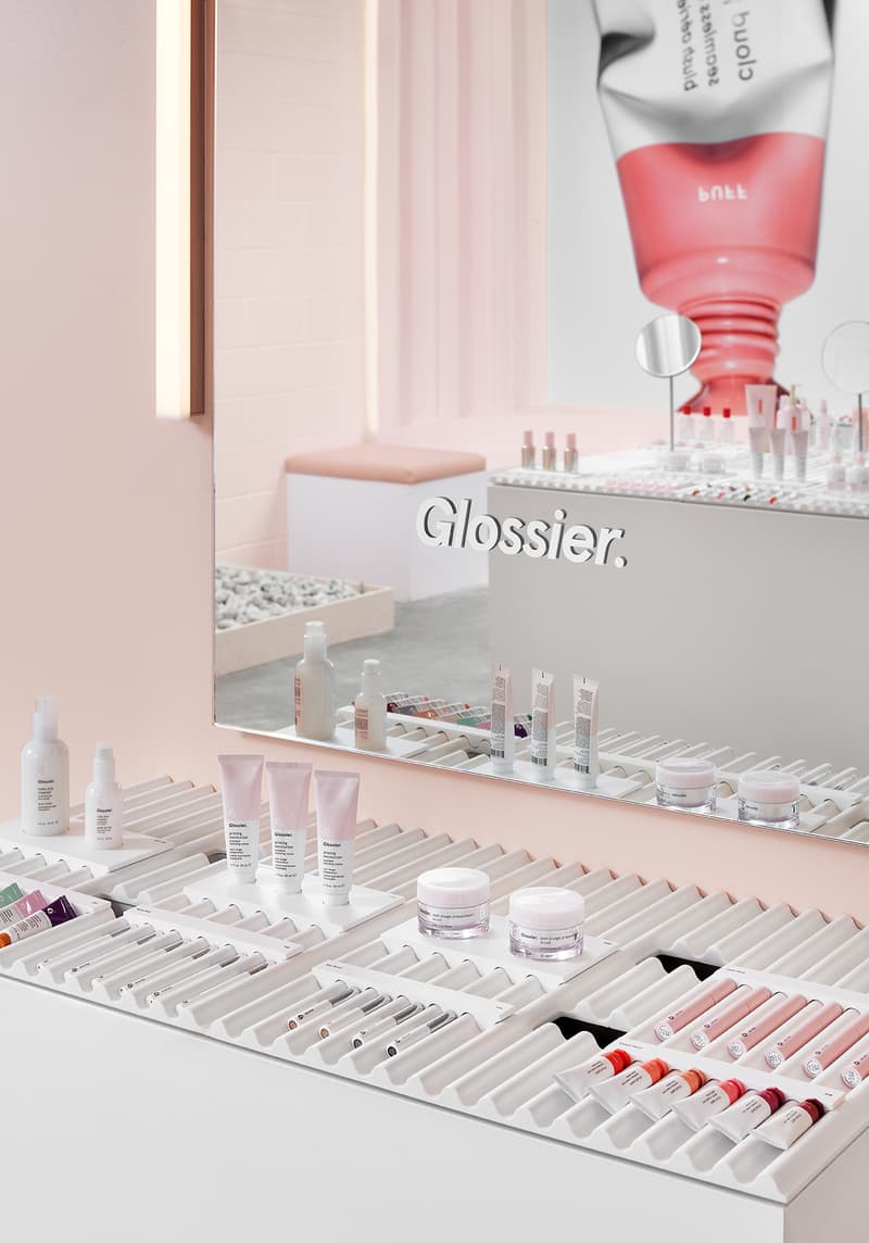 Glossier Miami Pop Up Inside Look