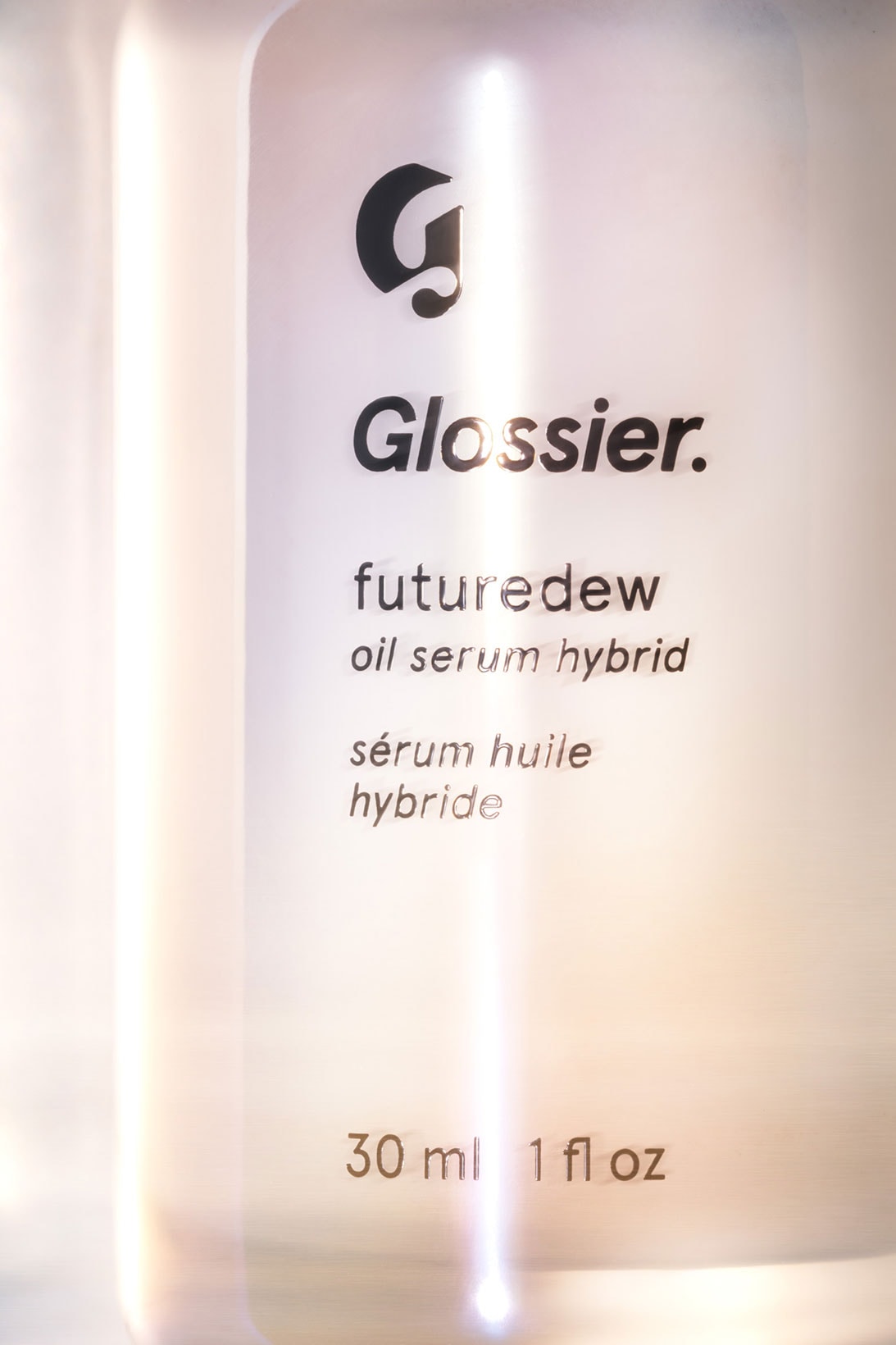 glossier futuredew oil serum hybrid skincare cruelty free plant based vegan pink bottle