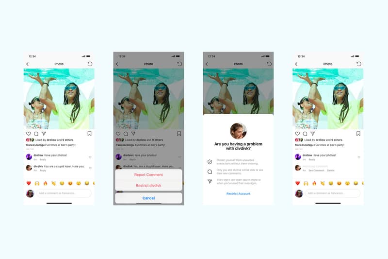 instagram anti bullying restrict feature function app tech