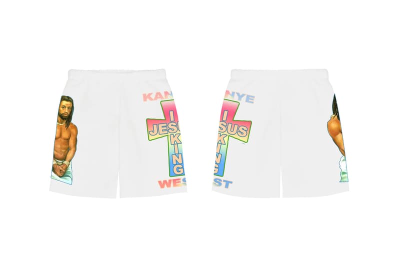 Kanye West Jesus Is King Merch AWGE Cross Shorts I White