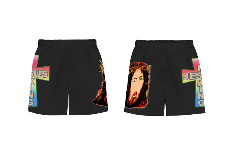 Kanye West Jesus Is King Merch AWGE Cross Shorts I Black