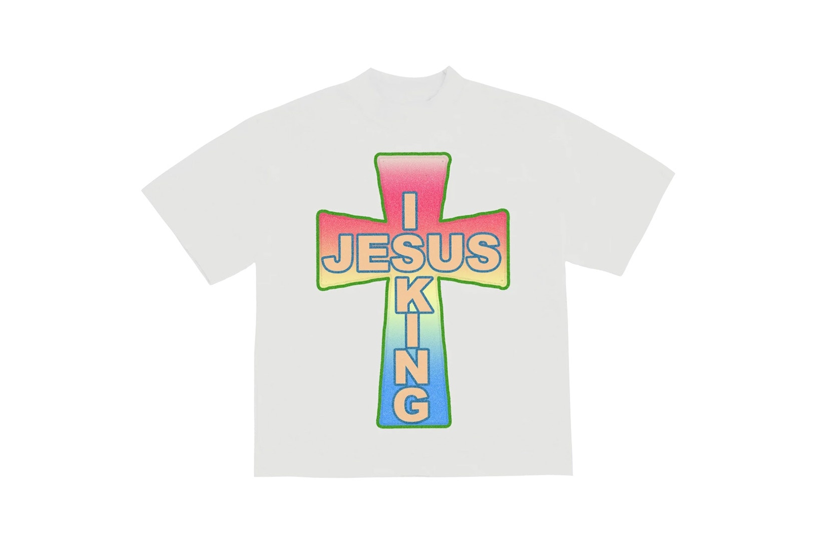 Kanye West Jesus Is King Merch AWGE Cross T-Shirt White