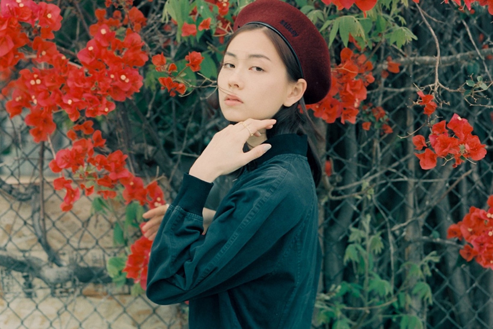 lauren tsai actress stussy hat fashion flowers moxie cast amy poehler movie film netflix