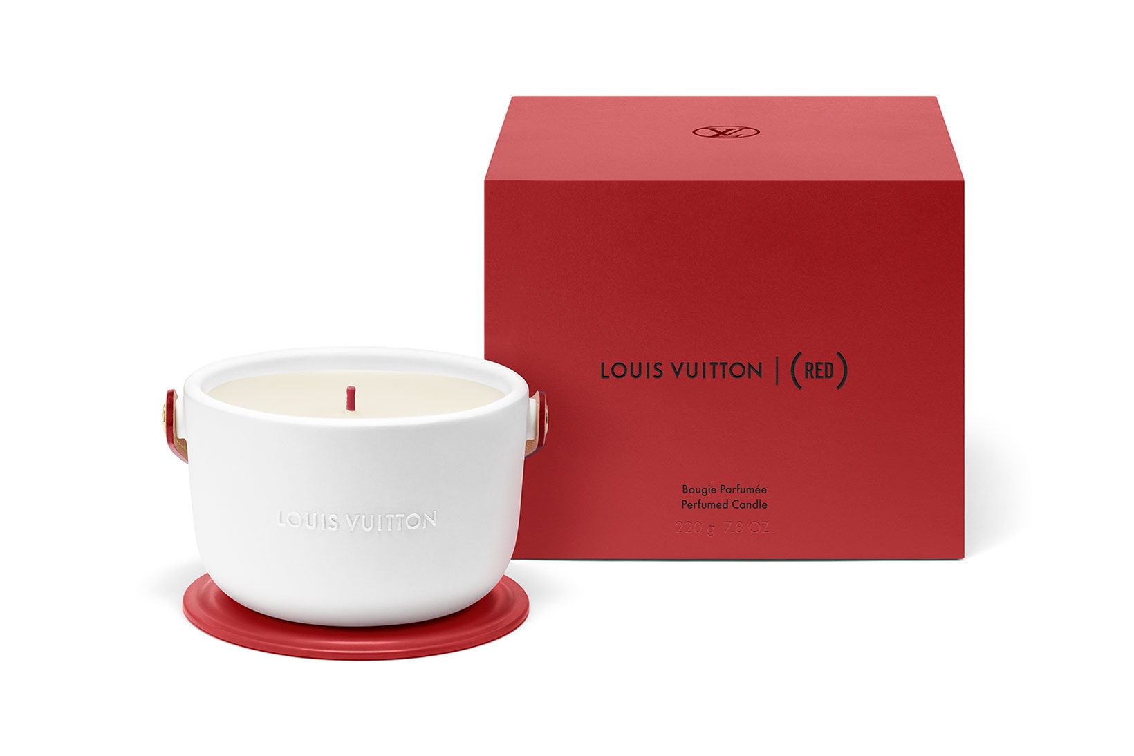 louis vuitton red perfumed candle aids support release