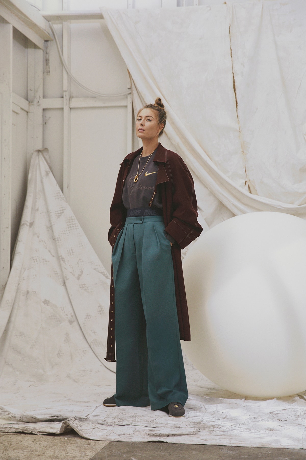 Maria Sharapova Nike La Cortez Classic Premium Blackened Blue Apparel Collection