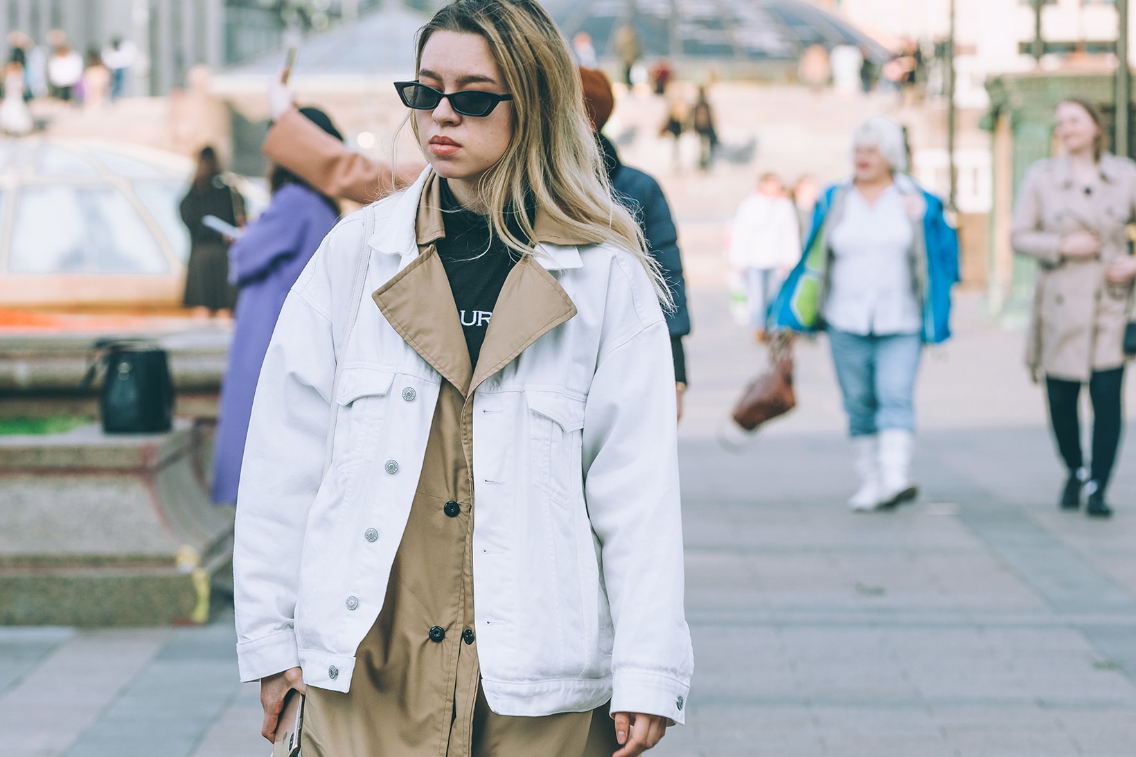 Street Style Mercedes-Benz Fashion Week Moscow Russia SS20